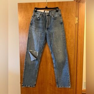Agolde Jeans 90s Pinch Waist High Rise Straight Organic Cotton Denim NWT Size 26
